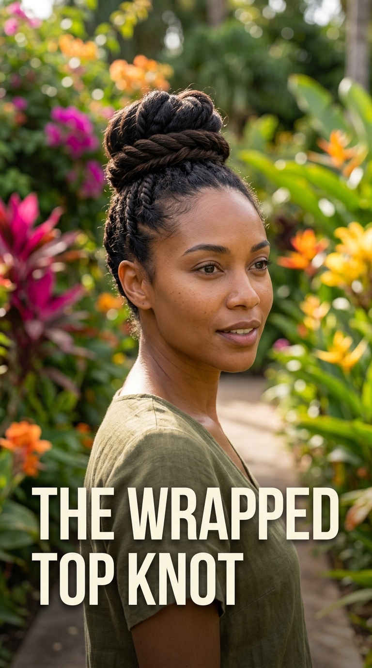 The Wrapped Top Knot
