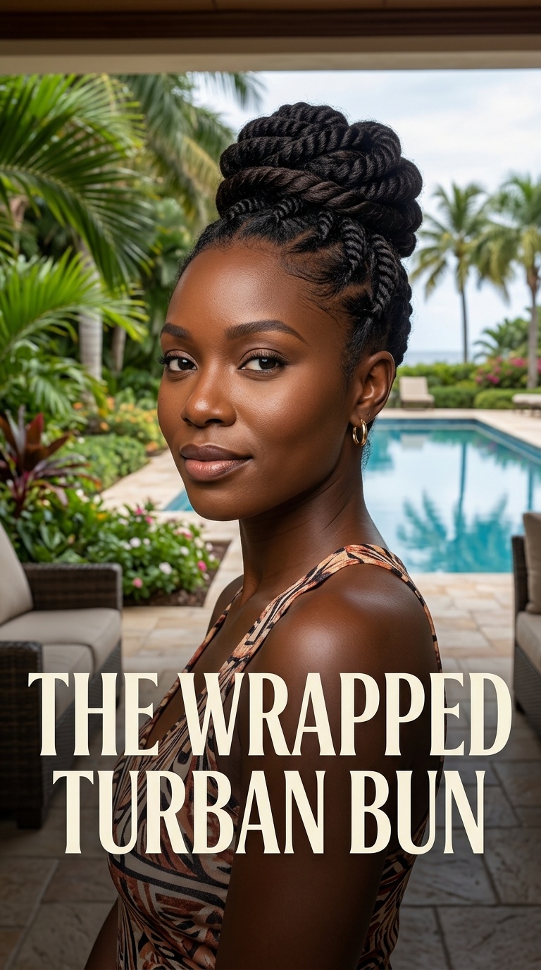 The Wrapped Turban Bun