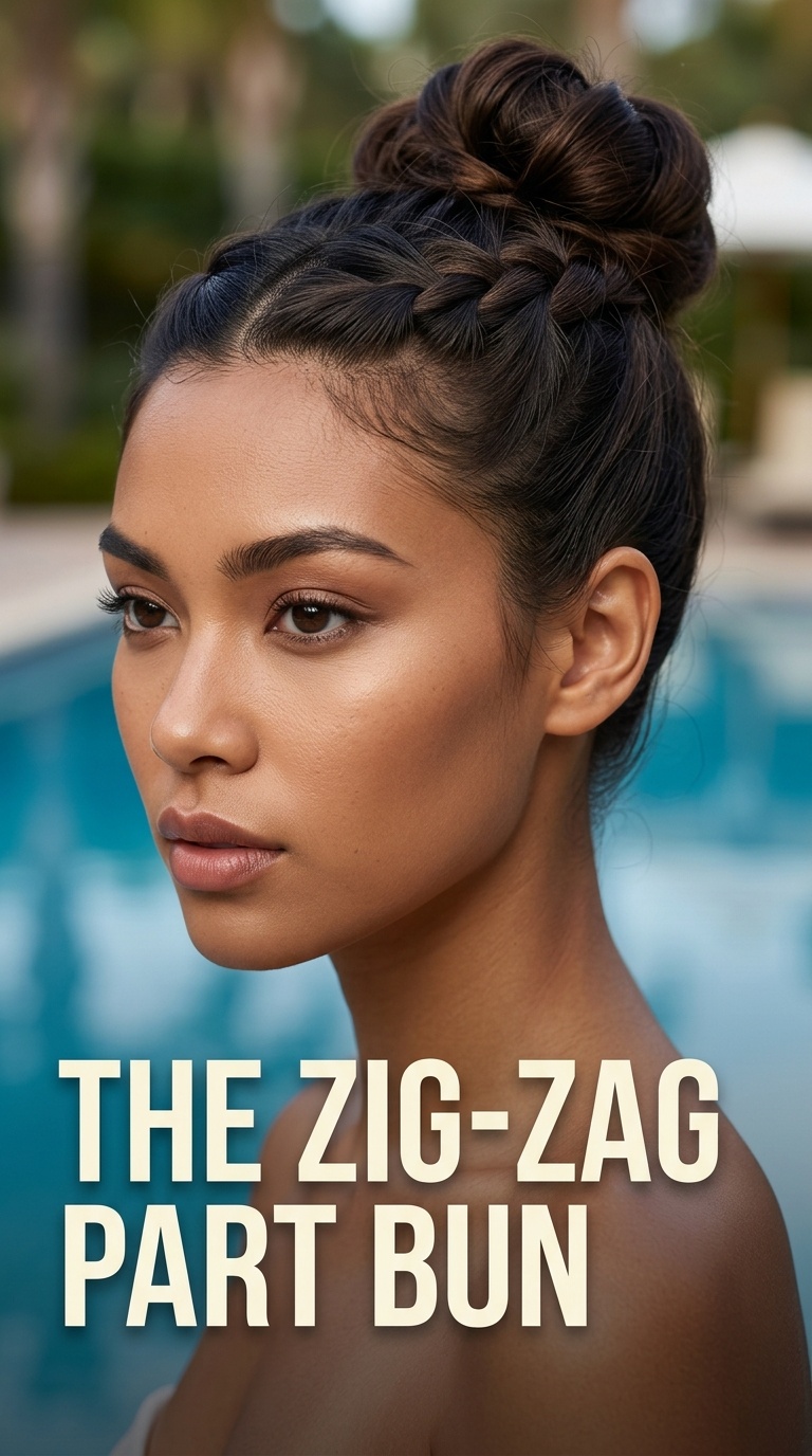 The Zig-Zag Part Bun