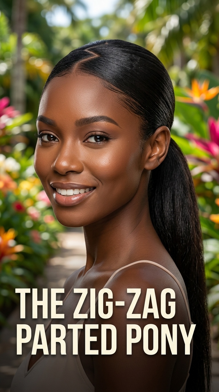 The Zig-Zag Parted Pony