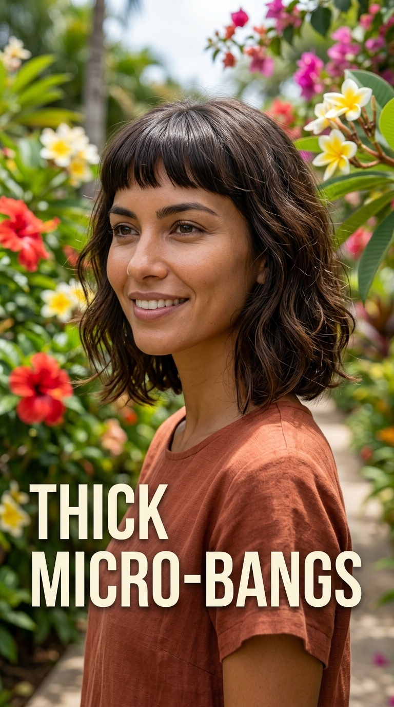 Thick Micro-Bangs