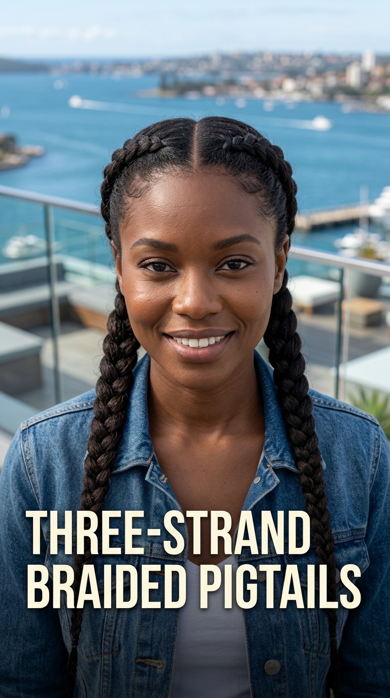 Three-Strand Braided Pigtails