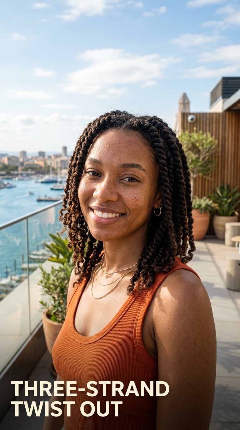 Three-Strand Twist Out