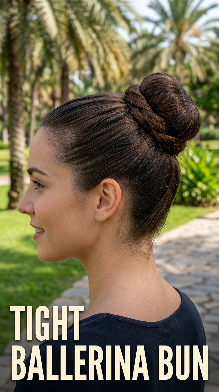 Tight Ballerina Bun