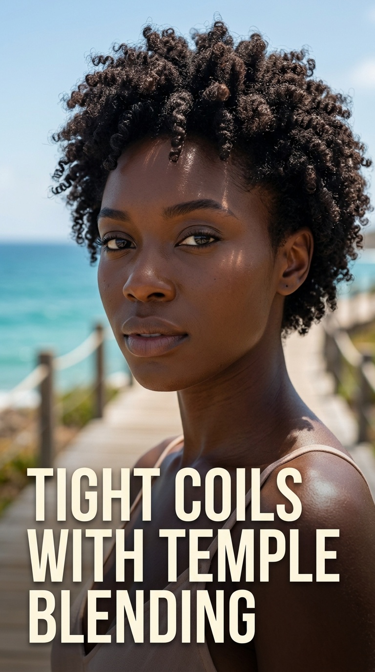 Tight Coils with Temple Blending