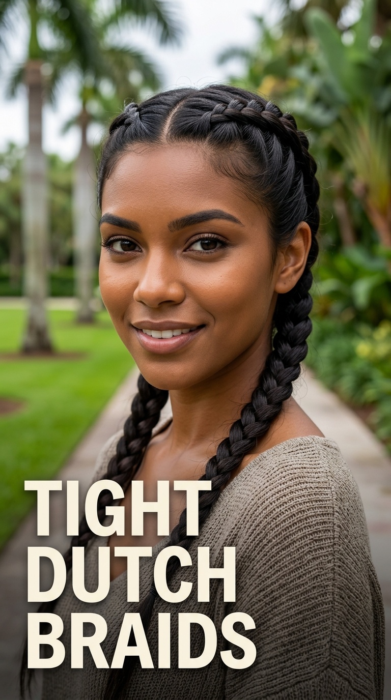 Tight Dutch Braids
