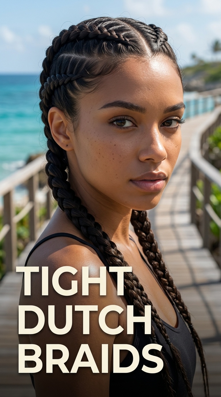 Tight Dutch Braids