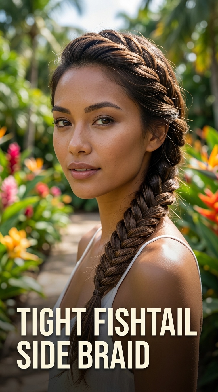 Tight Fishtail Side Braid