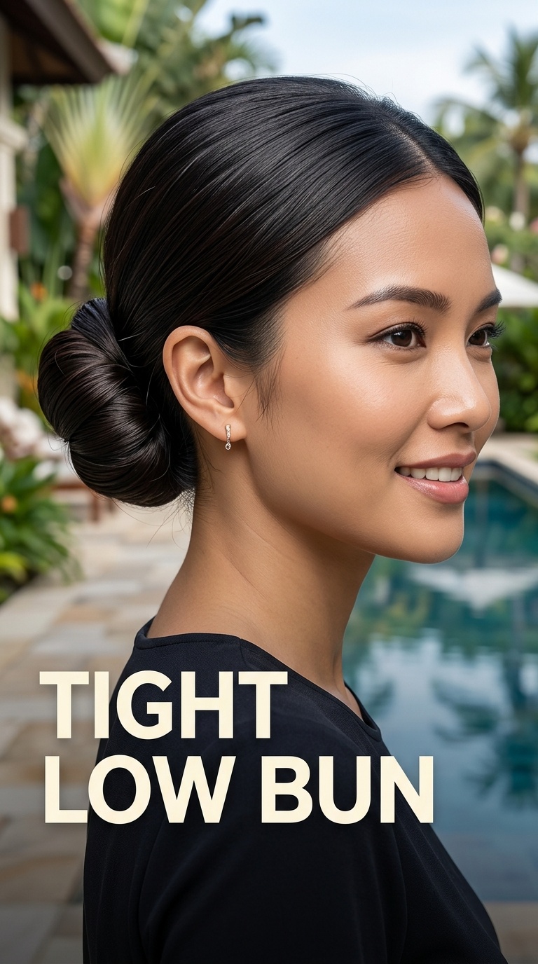Tight Low Bun