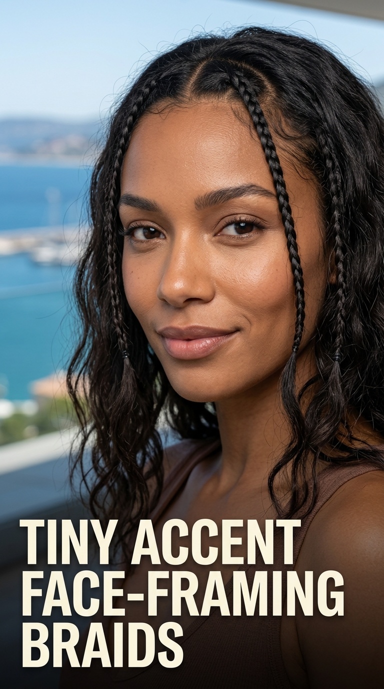 Tiny Accent Face-Framing Braids