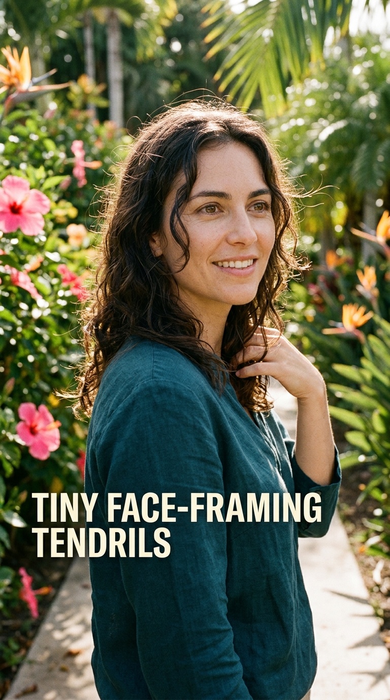 Tiny Face-Framing Tendrils