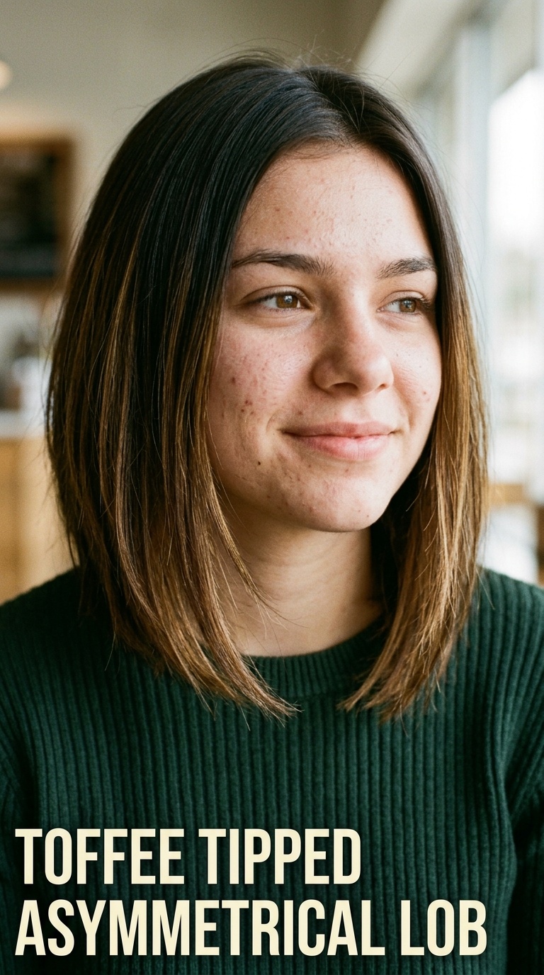 Toffee Tipped Asymmetrical Lob