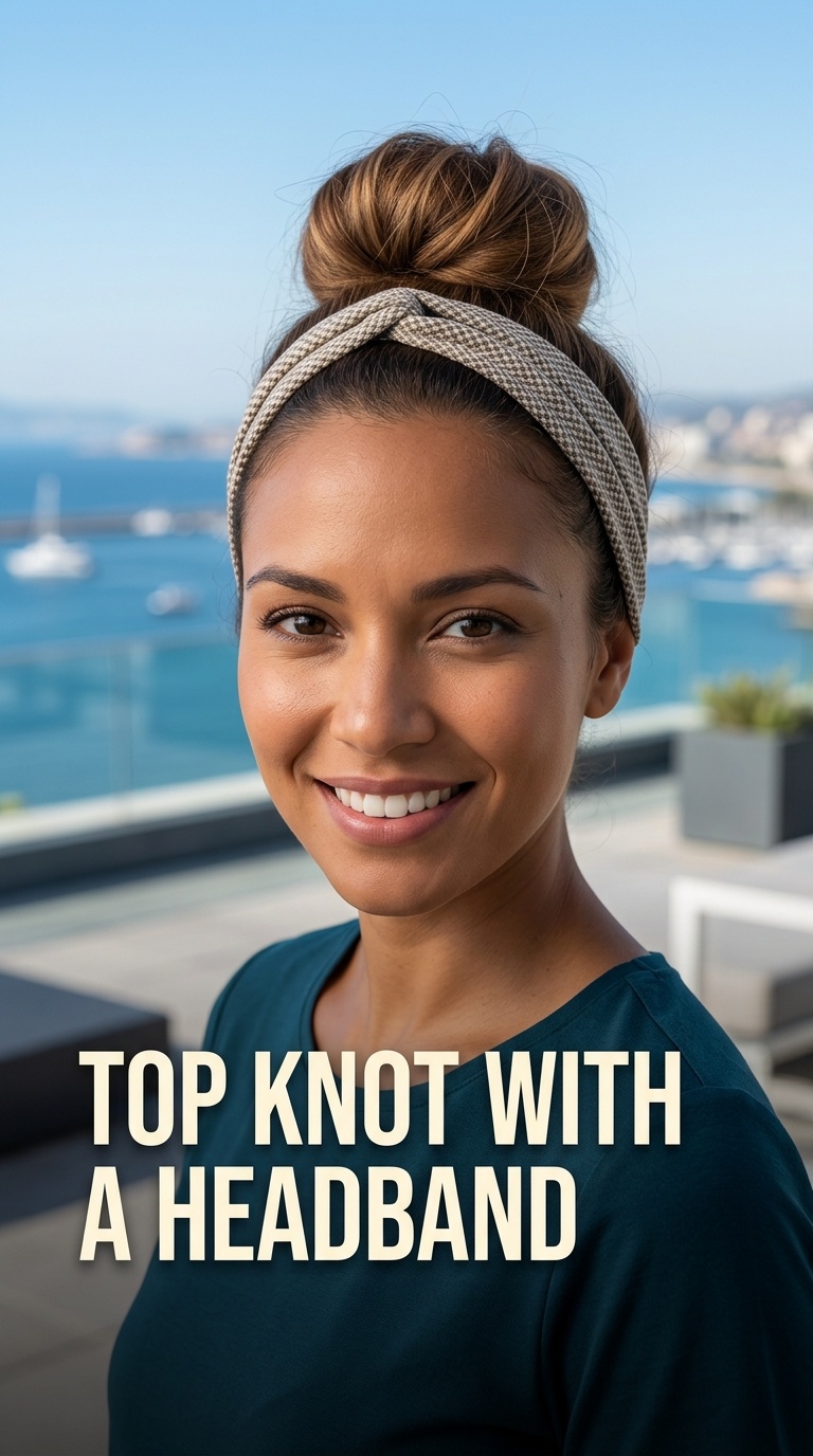 Top Knot with a Headband