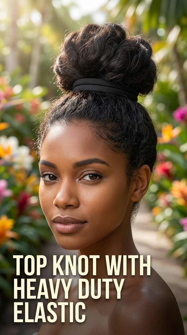 Top Knot with Heavy Duty Elastic