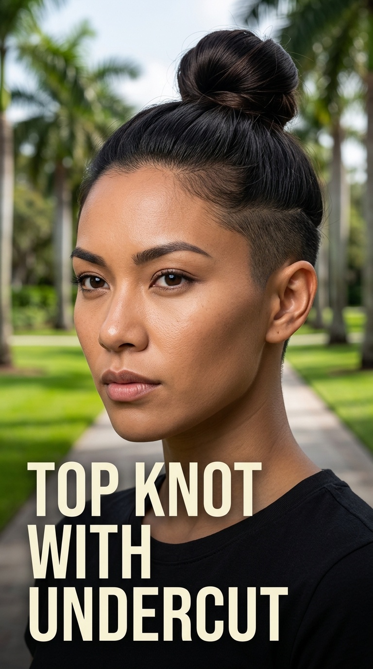 Top Knot with Undercut