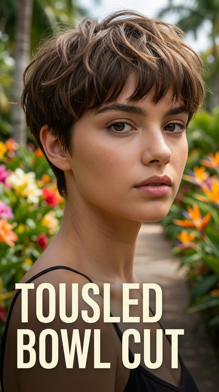 Tousled Bowl Cut
