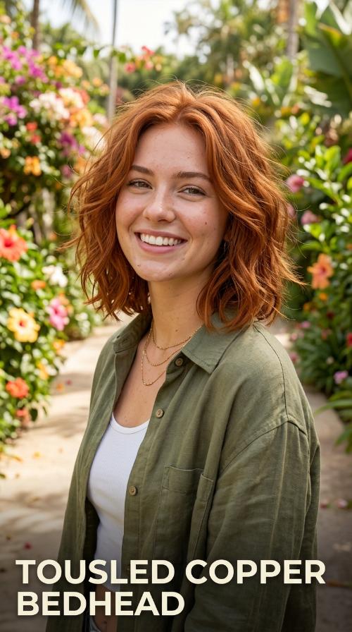 Tousled Copper Bedhead