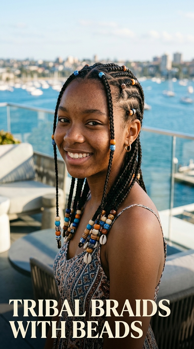 Tribal Braids with Beads