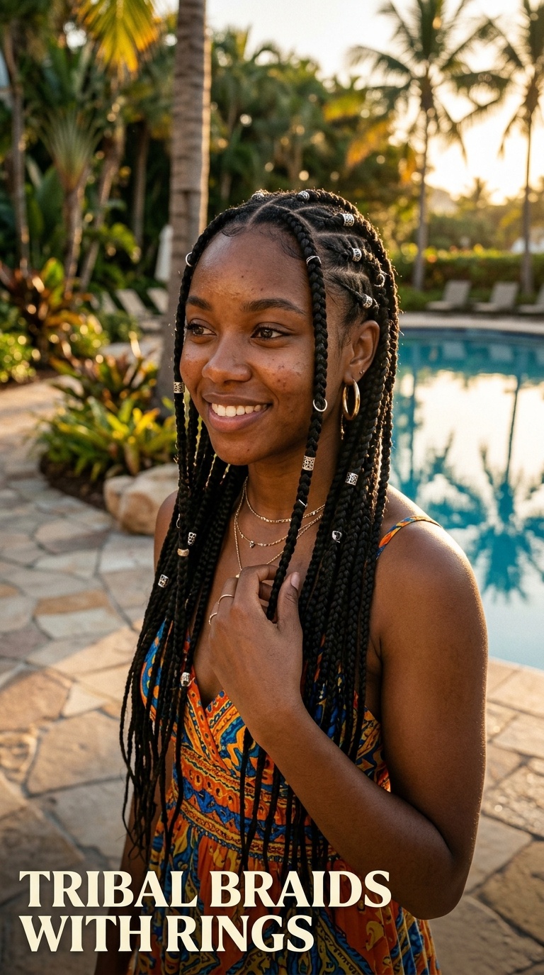 Tribal Braids with Rings