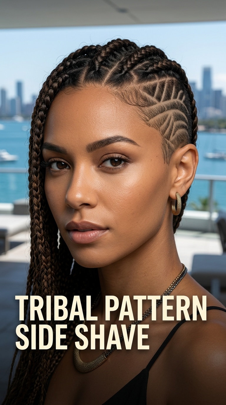Tribal Pattern Side Shave