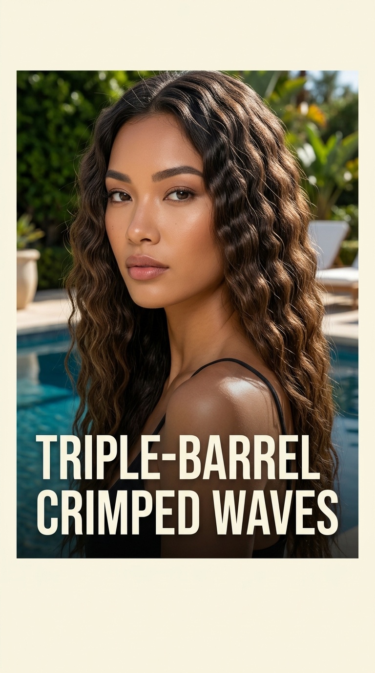 Triple-Barrel Crimped Waves