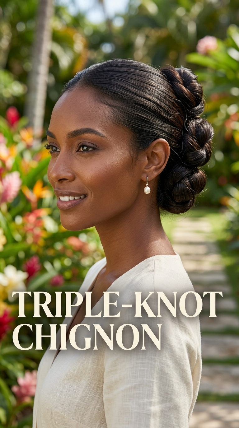 Triple-Knot Chignon
