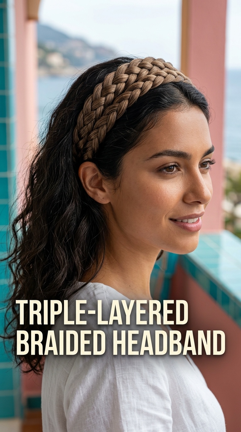 Triple-Layered Braided Headband