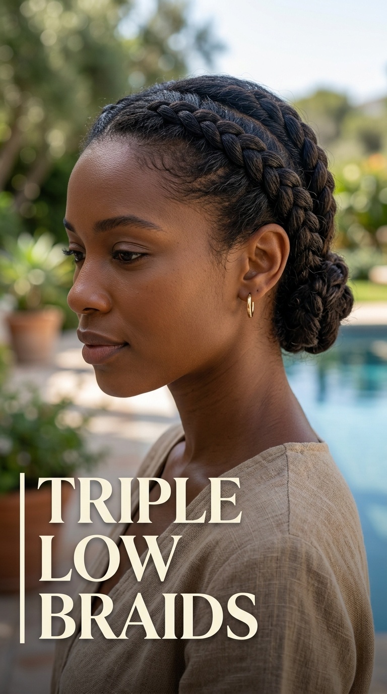 Triple Low Braids