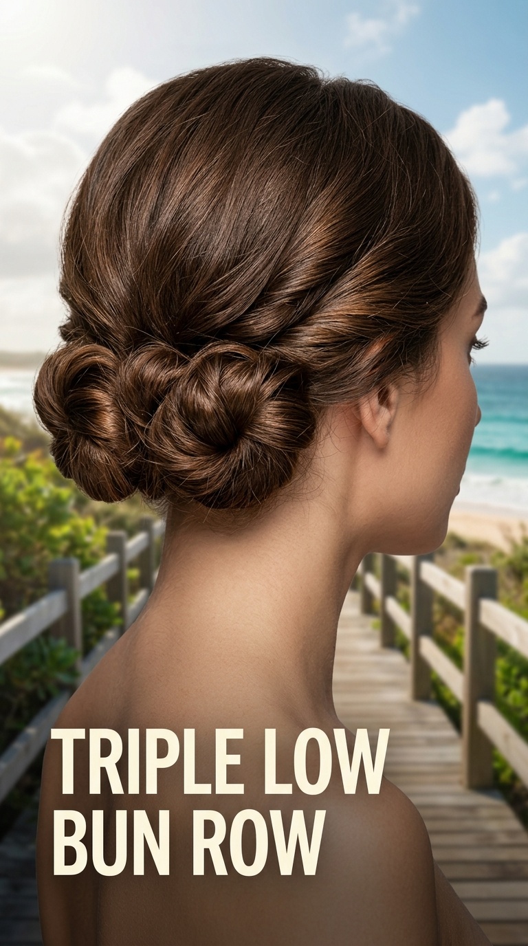 Triple Low Bun Row