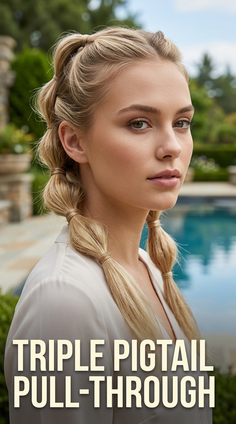 Triple Pigtail Pull-Through