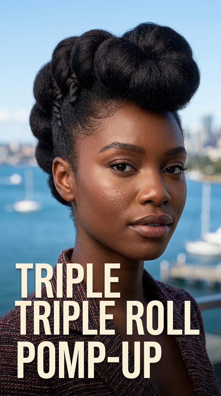 Triple Roll Pomp-Up