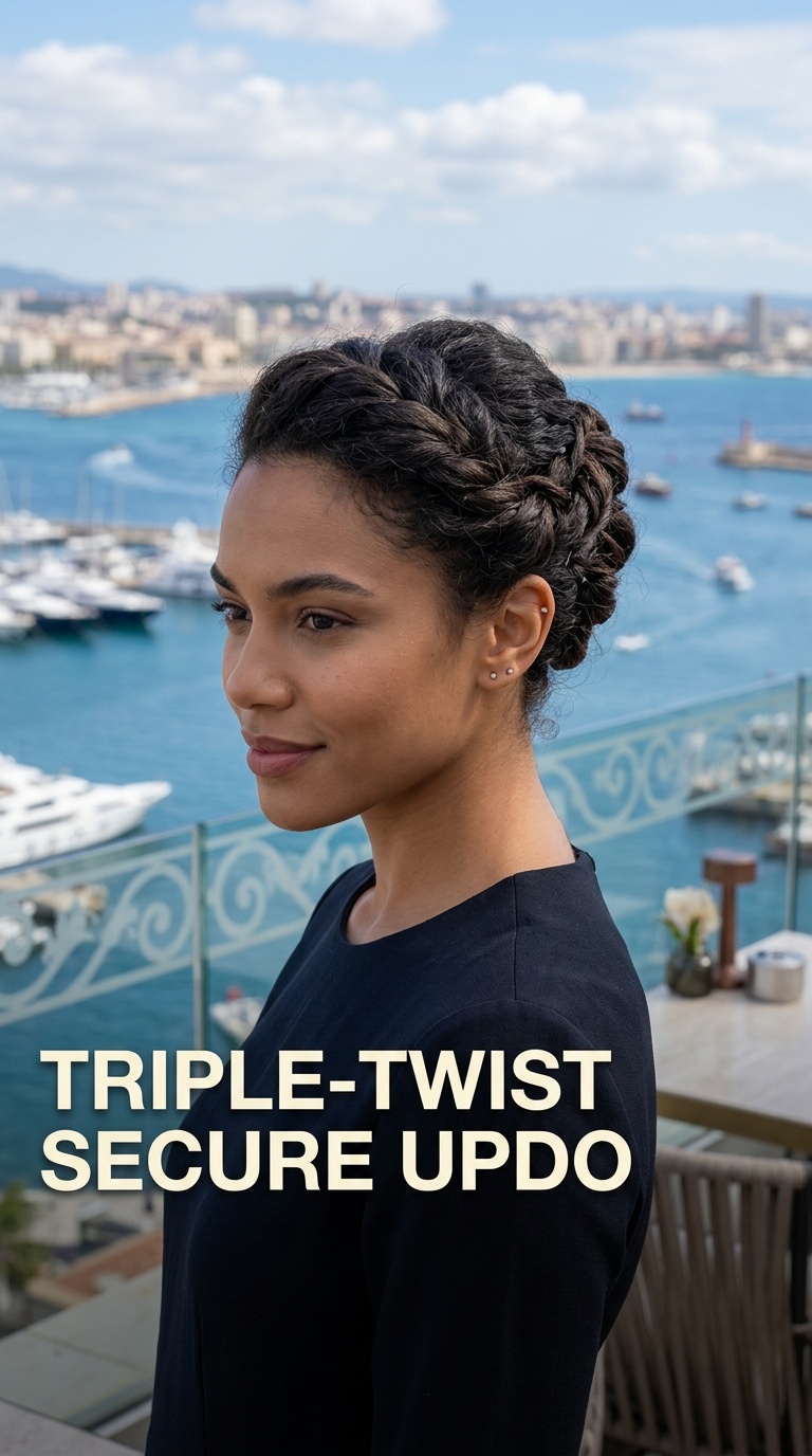 Triple-Twist Secure Updo