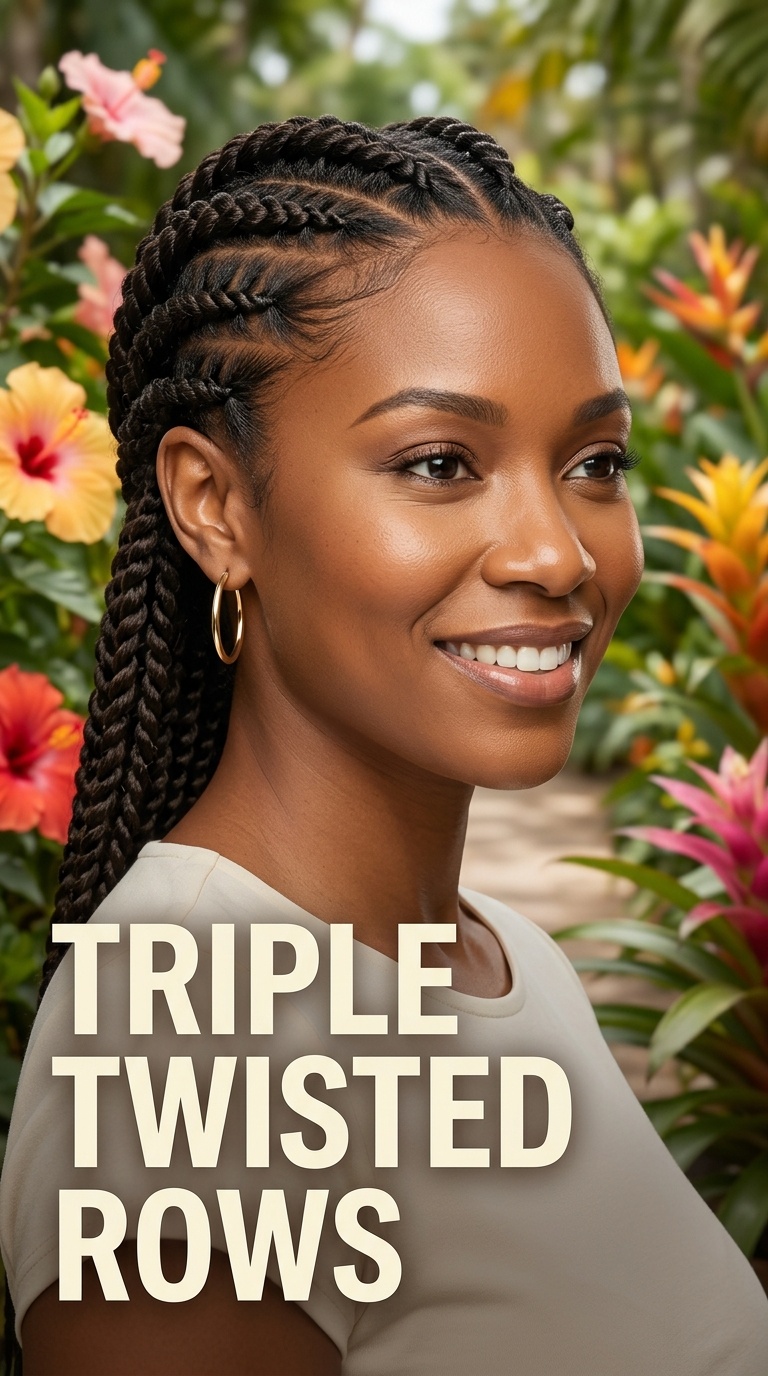 Triple Twisted Rows
