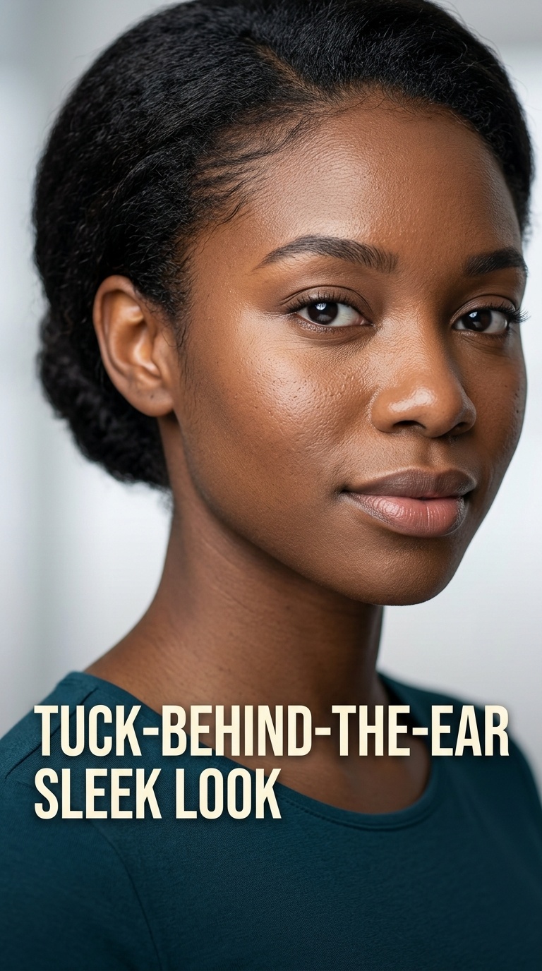 Tuck-Behind-The-Ear Sleek Look