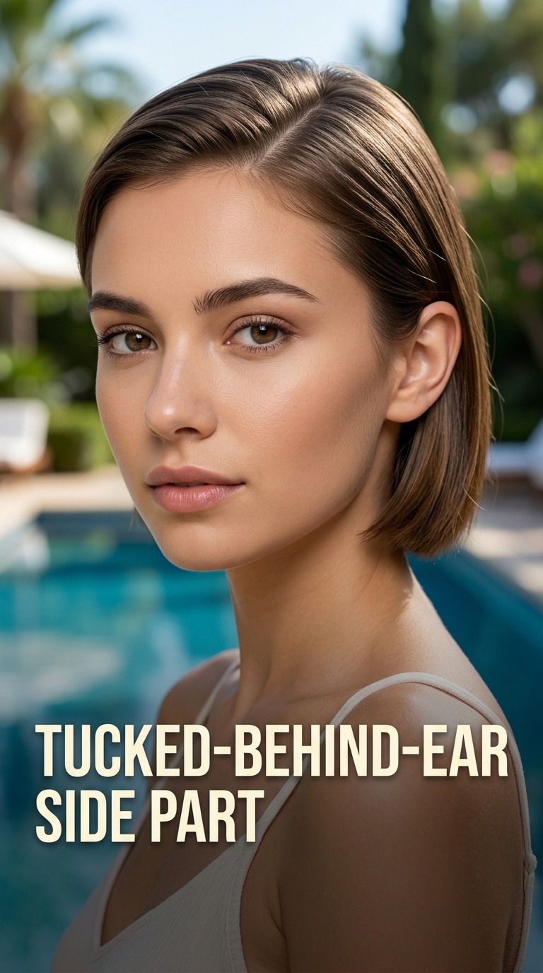 Tucked-Behind-Ear Side Part