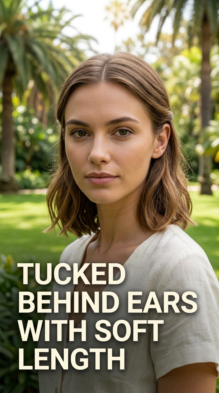Tucked Behind Ears with Soft Length