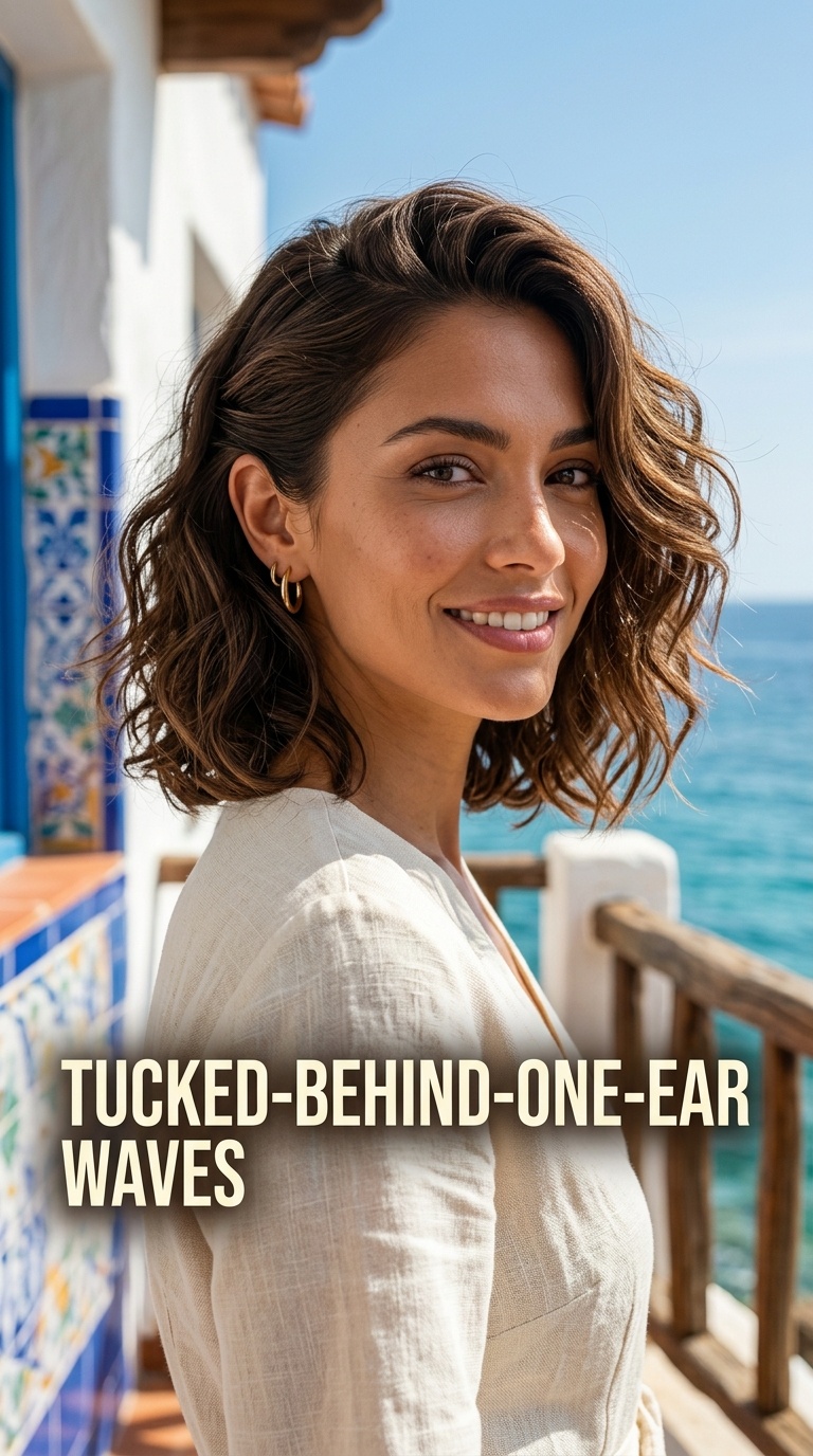 Tucked-Behind-One-Ear Waves