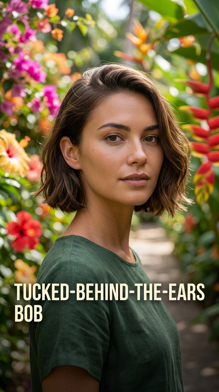 Tucked-Behind-the-Ears Bob