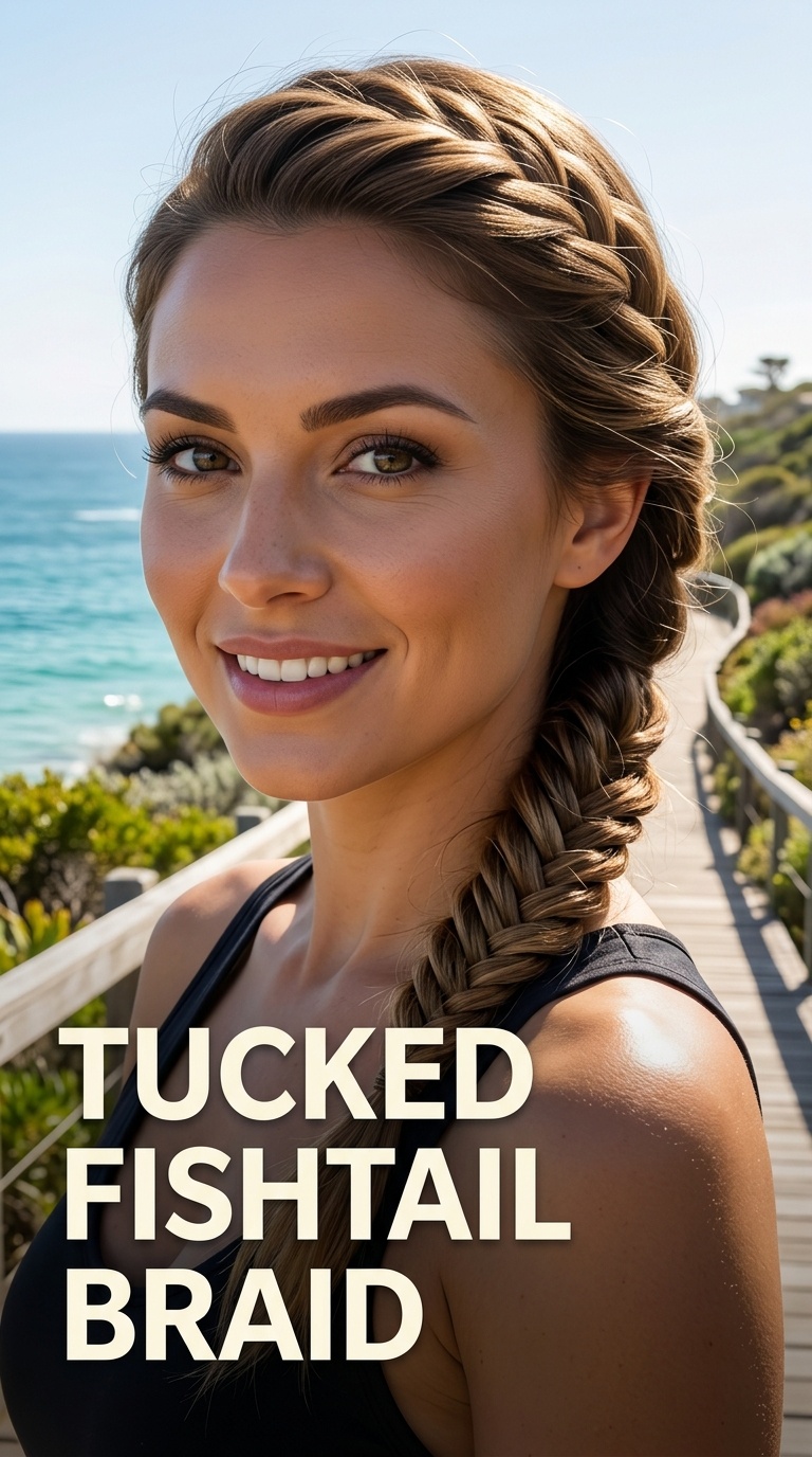 Tucked Fishtail Braid