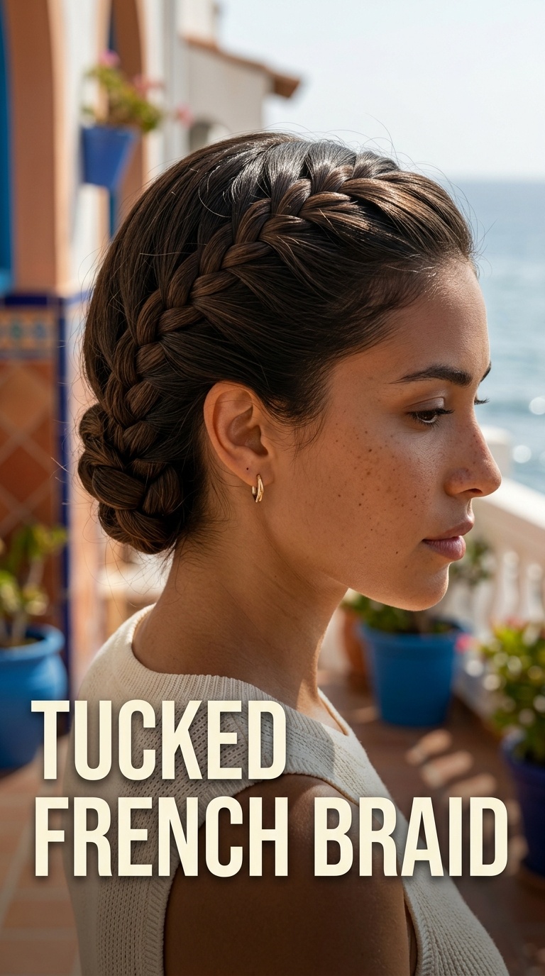 Tucked French Braid