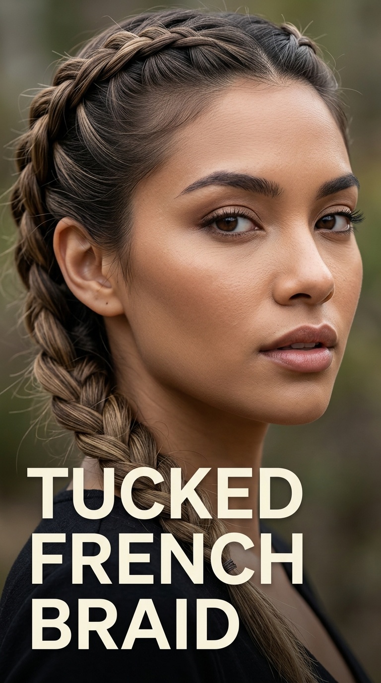 Tucked French Braid