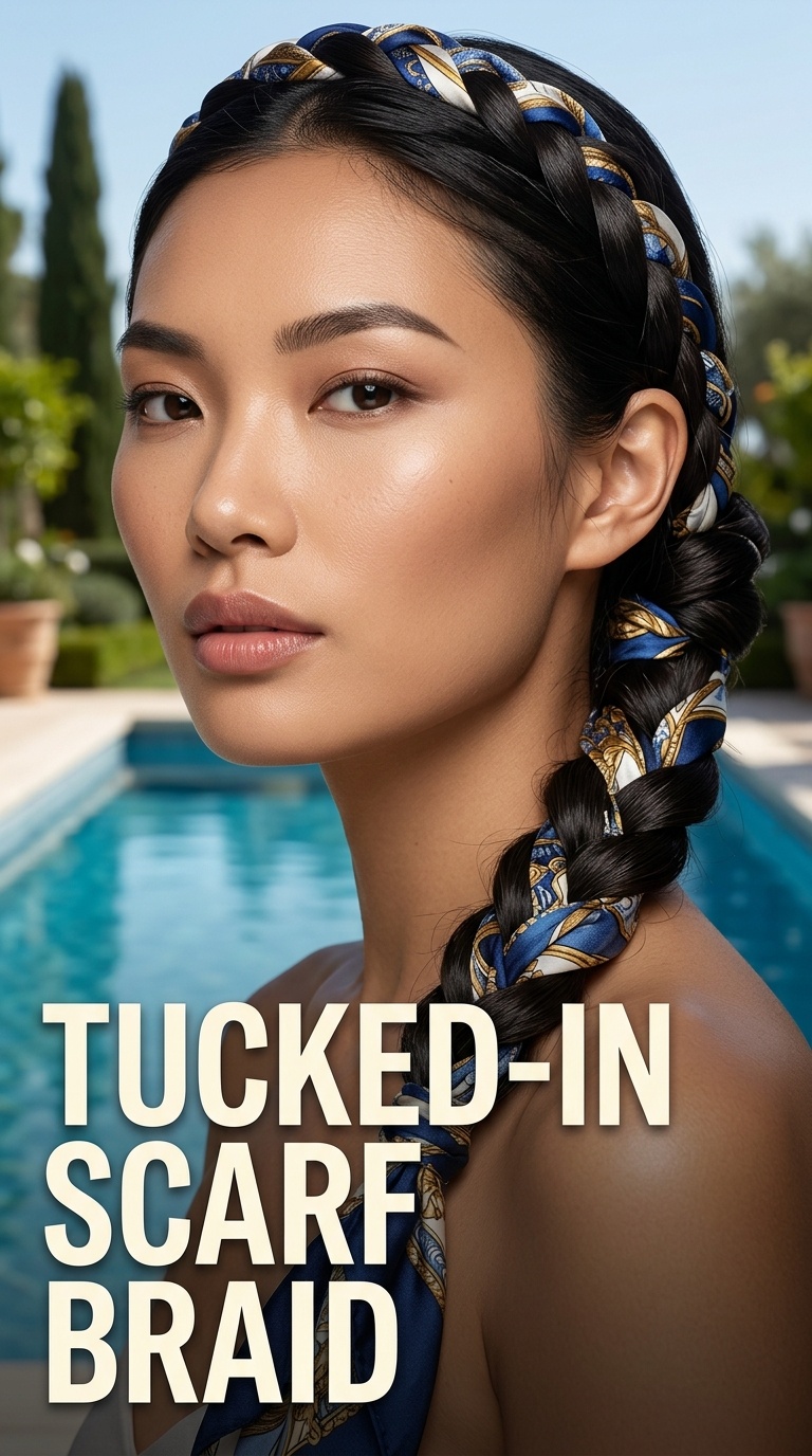 Tucked-In Scarf Braid