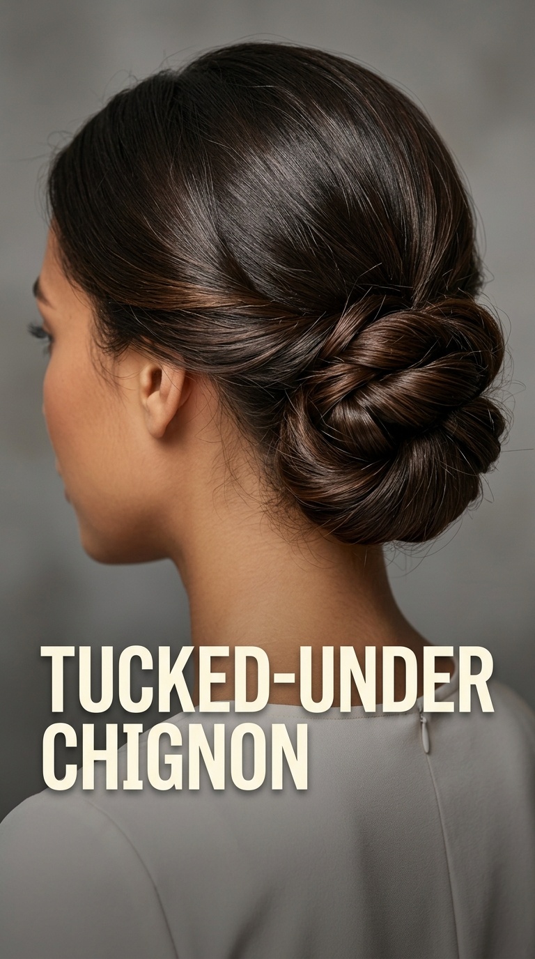 Tucked-Under Chignon