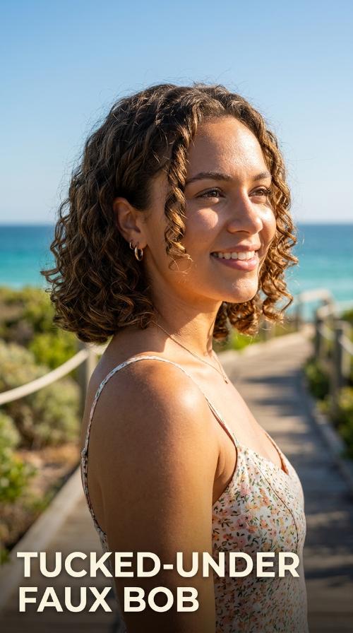 Tucked-Under Faux Bob