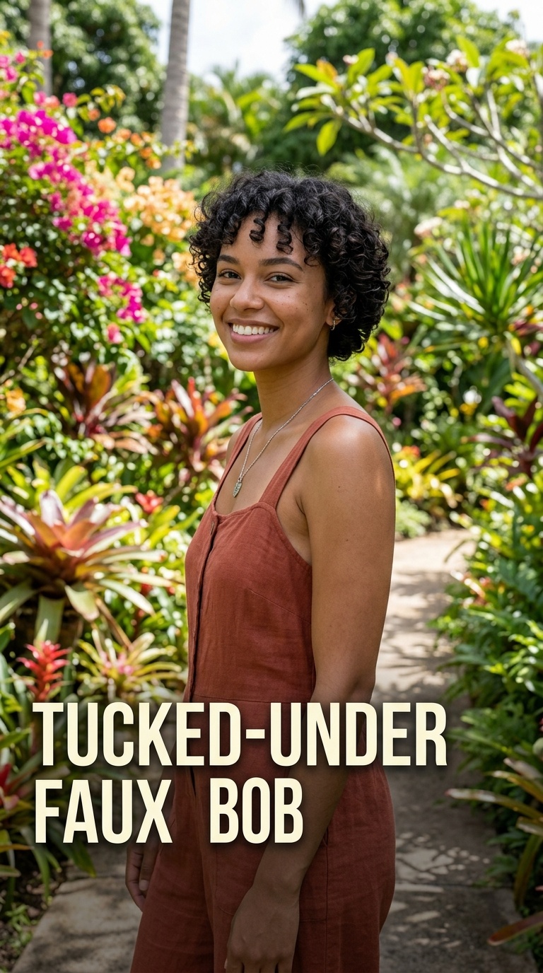 Tucked-Under Faux Bob