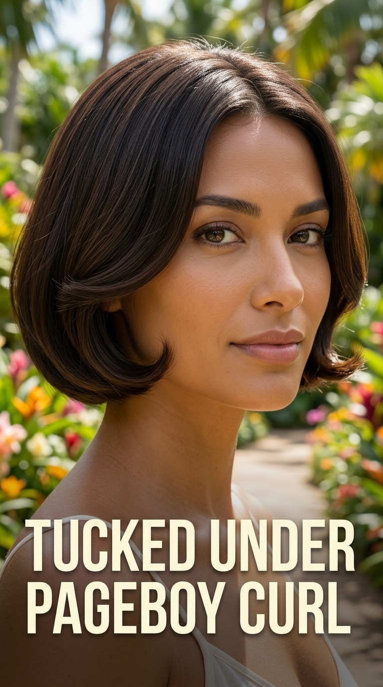 Tucked Under Pageboy Curl