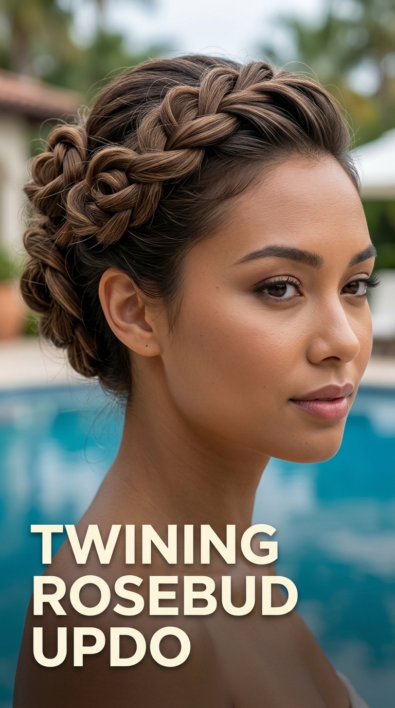 Twining Rosebud Updo