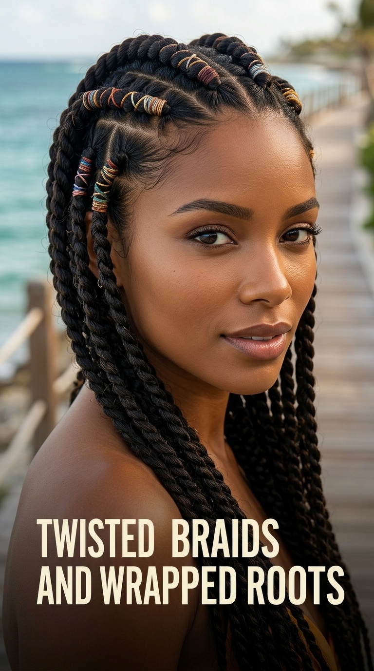 Twisted Braids and Wrapped Roots
