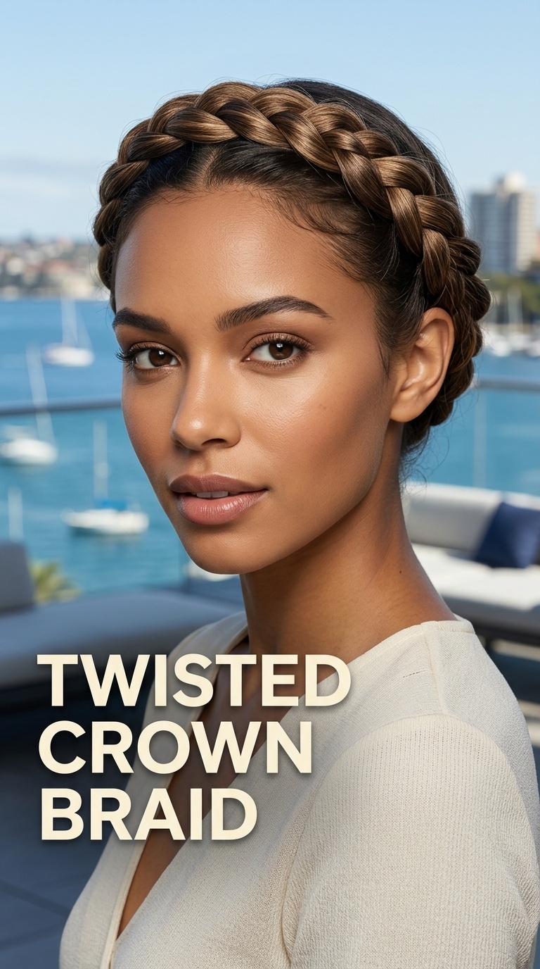 Twisted Crown Braid