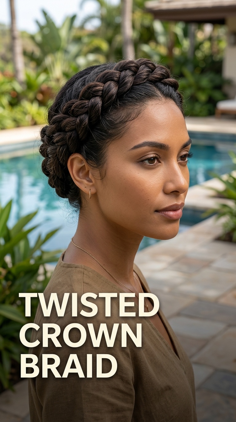 Twisted Crown Braid